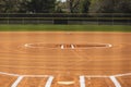 an empty softball field ready for a game Royalty Free Stock Photo