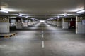 Empty space car park interior at afternoon.Indoor parking lot.interior of parking garage with car and vacant parking lot in parkin Royalty Free Stock Photo