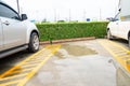 Empty space for cars ,outdoor car parking Royalty Free Stock Photo