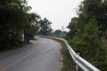 Empty space roads and curves background forest trees nature outdoors thailand road. Royalty Free Stock Photo