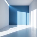 An empty space with a shady in the style of light silver and light blurred minimalist still sunrays shine upon