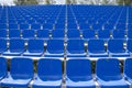 Empty spectator seats in the open-air arena Royalty Free Stock Photo