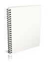 Empty spiral notebook. Illustration 3D rendering Royalty Free Stock Photo