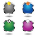 Empty sport badges set Royalty Free Stock Photo