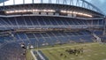 An empty Sports Arena Stadium in Seattle
