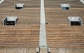 Empty Sports Stadium Bleachers Royalty Free Stock Photo