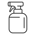 Empty spray bottle icon outline vector. Atomizer wash Royalty Free Stock Photo