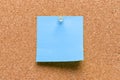 Empty square blue pinned sheet