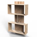 Empty square bookshelf shelf for books