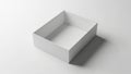 Empty square box isolated on white background Royalty Free Stock Photo