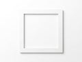 Empty square frame isolated on white background Royalty Free Stock Photo