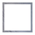 Empty square gray wooden picture frame
