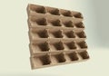 Empty Stacked Wooden Crates Royalty Free Stock Photo