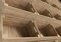 Empty Stacked Wooden Crates Royalty Free Stock Photo