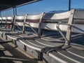 Empty Stadium Bleacher Seating