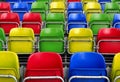 Empty stadium seats Royalty Free Stock Photo