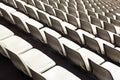 Empty stadium seats Royalty Free Stock Photo