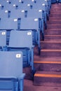 Empty stadium seats Royalty Free Stock Photo