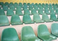 Green yellow sports seats