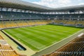 Empty stadium in sunlight Royalty Free Stock Photo