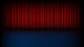 Empty stage with closed red theater curtain Royalty Free Stock Photo