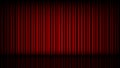 Empty stage with closed red theater curtain, vector Royalty Free Stock Photo