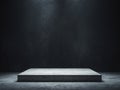 Empty stage dark background is made concrete has An atmospheric Royalty Free Stock Photo