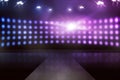 Empty stage with sparkling lamp Royalty Free Stock Photo