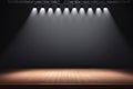 empty stage with spotlight. 3 d renderingempty stage with spotlight. 3 d renderingspotlight on a black stage. 3 d render