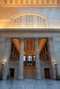 Empty Staircase at The Great Hall in Chicago Union Station Royalty Free Stock Photo