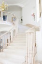 Empty staircase in luxurious home