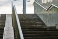 empty staircase from the underpass general plan color Royalty Free Stock Photo