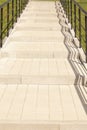 Empty stairs in the city park Royalty Free Stock Photo