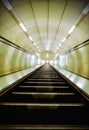 Empty stairs in London subway Royalty Free Stock Photo