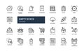 empty state error state ui detailed icon set website. eps vector file