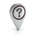 Empty State Location Not Found 3D Icon, Error and Navigation Concept