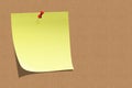 Empty sticky note on board