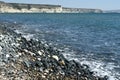 Empty stone sea beach Royalty Free Stock Photo