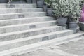 empty stone stairway Royalty Free Stock Photo