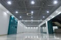 Empty store interior of modern commercial shopping mall Royalty Free Stock Photo