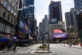 Empty Street on Broadway near Times Square in New York City