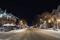 Empty street with curfew for Covid-19 Royalty Free Stock Photo