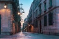 Empty street in Gothic Quarter, Barcelona Royalty Free Stock Photo