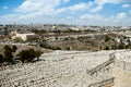 Empty street of Jerusalem, Olive Mountain, Israel