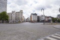 Empty street junction from Brussels city