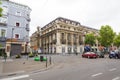 Empty street junction from Brussels city