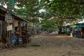Empty street of Mpay Bay fisherman village