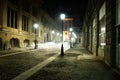 Empty Street at Night Royalty Free Stock Photo