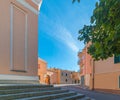 Empty street in Nuoro on a sunny day