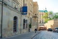 Empty street in old city Icheri Sheher of Baku, Azerbaijan. Architecture of Old city Baku.